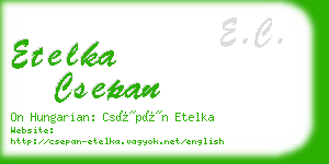 etelka csepan business card